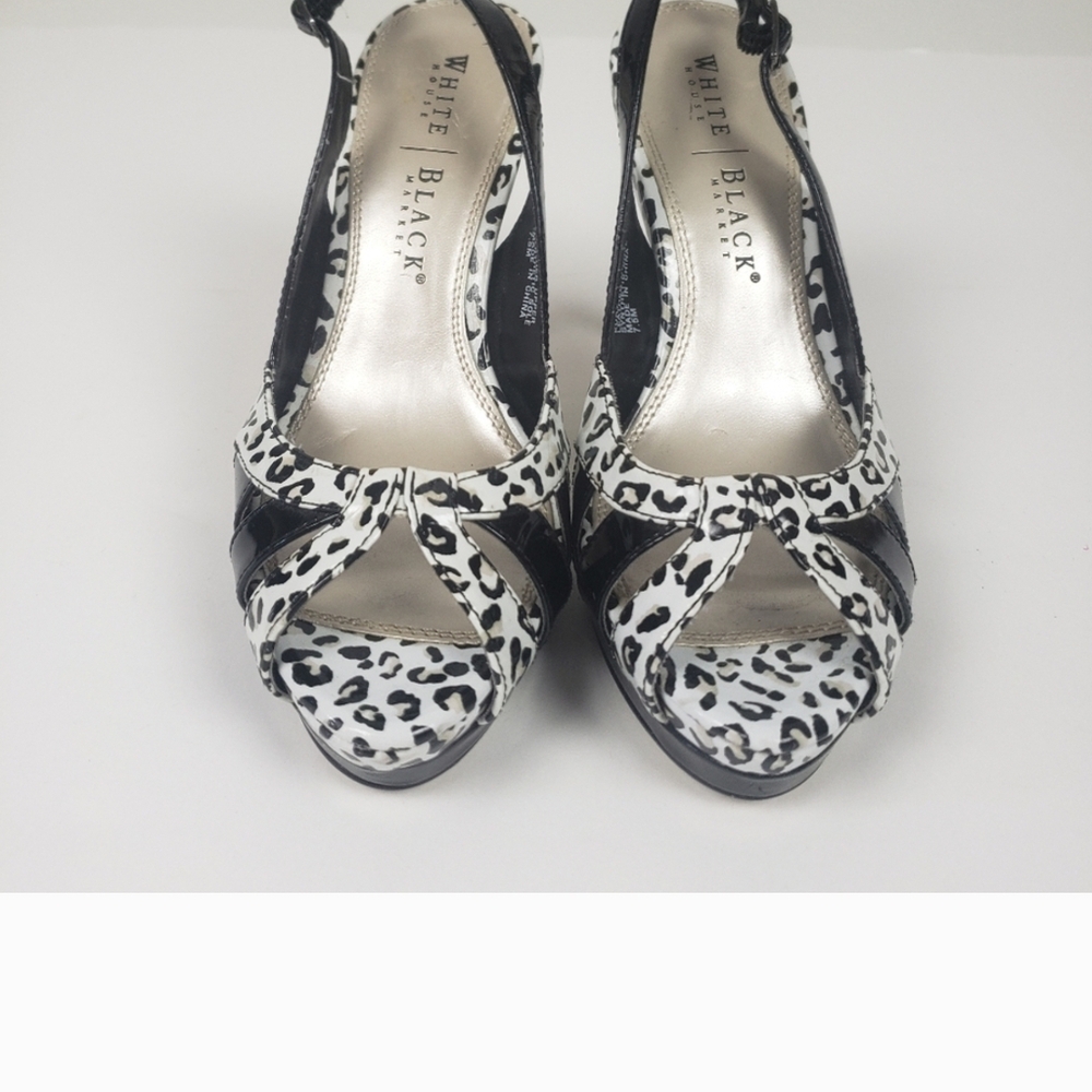 White House Black Market Leopard Print Heels